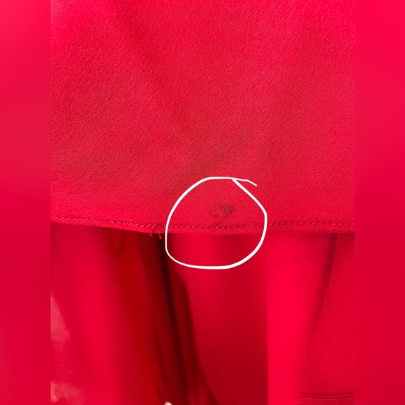 Fame & Partners Red Cowl Neck Long Dress - Picture 10 of 11